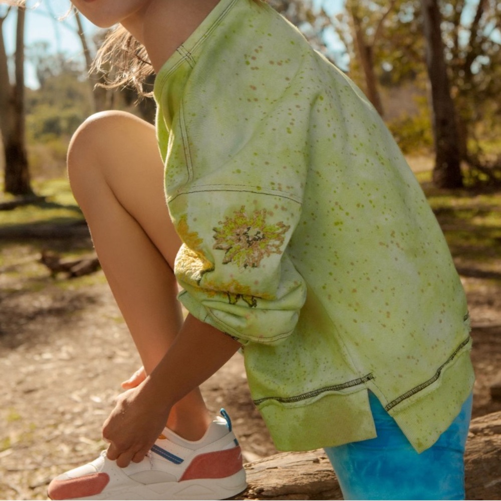Daily Practice by Anthropologie Azalea Tie-dye crewneck sweater
